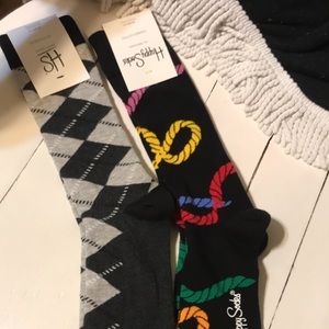 New Happy Socks 2pair Us Men 8-12